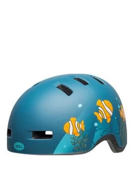 Bell Lil Ripper Matt Grey / Blue Fish 2019 Helmet