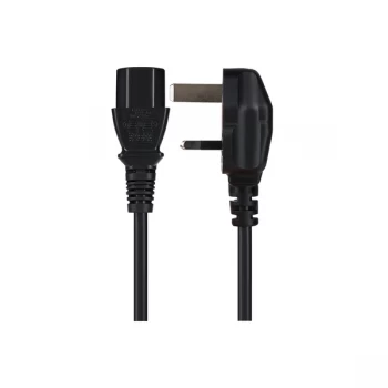 Maplin IEC C13 Plug Female to UK 3-Pin Plug Power Supply Cable - 3m