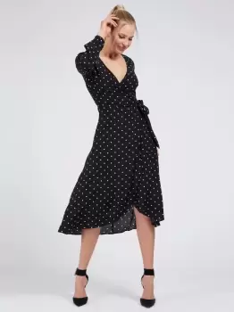 Guess All Over Print Long Dress