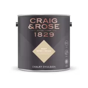 Craig & Rose Chalky Emulsion Deep Sung Cream - 2.5L