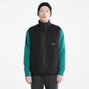 Timberland High-pile Fleece Gilet For Men In Black Black, Size M