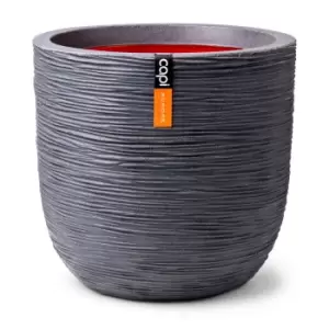 Capi Europe Ball Planter Rib NL 43x41 - Dark Grey