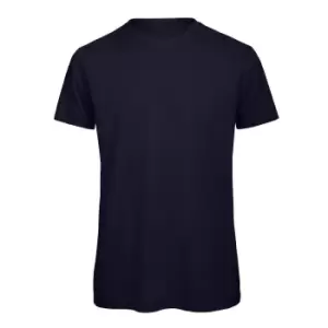 B&C Mens Favourite Organic Cotton Crew T-Shirt (S) (Navy Blue)