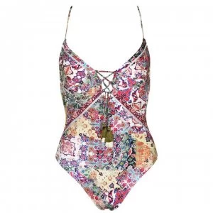 Watercult Vintage Plunge Swimsuit - 319ECLECTICMIX