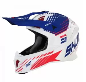 SHOT Lite Fury Navy Red Glossy Offroad Helmet XL