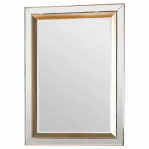 Crossland Grove Churchill Rectangle Wall Mirror Gold - 790 x 1095mm