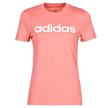 adidas W LIN T womens T shirt in Pink - Sizes S,M,L,XL,XS,XXS