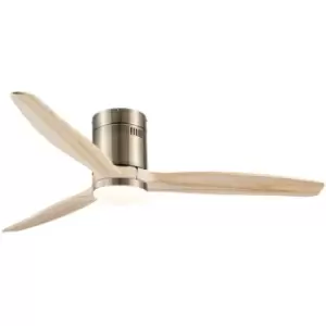 Cristal Record Yen DC LED Ceiling Fan 15W CCT Light Wood