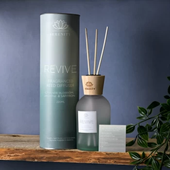 Serenity Revive 220ml Diffuser - Orange, Jasmine & Saffron