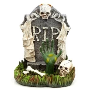 Halloween RIP Zombie Hand Tombstone Backflow Incense Burner