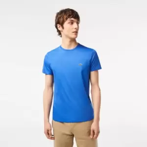 Lacoste Mens Classic Logo Pima Cotton T-Shirt - Royal - XL