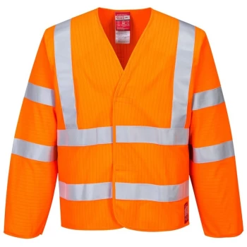 FR85ORRL/XL - sz L - XL Hi-Vis Anti Static Jacket - Flame Resistant - Orange - Portwest