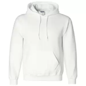 Gildan Heavyweight DryBlend Adult Unisex Hooded Sweatshirt Top / Hoodie (13 Colours) (XL) (White)