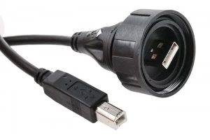 5m USB 2.0 Cord A Male To B Male Grey