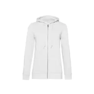 B&C Womens/Ladies Organic Hoodie (XL) (White)