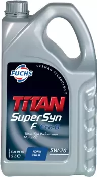 FUCHS TITAN SUPERSYN F ECO-B 5W-20 ENGINE OIL LUBRICANT 5 LITRES ACEA A1/B1