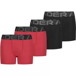 Under Armour Boxer Briefs 4 Pack Junior Boys - Red