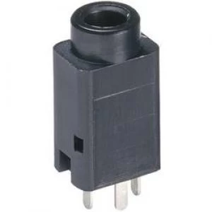 3.5mm audio jack Socket vertical vertical Number of pins 3 Stereo Black Lumberg 1502 01