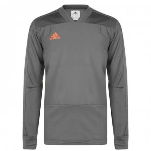 adidas Training Top Mens - Grey/Orange