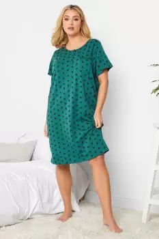 Ditsy Print Placket Nightdress