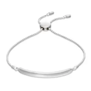 JG Signature Silver Engravable Bar Toggle Bracelet