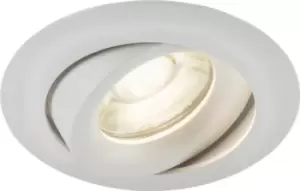 KnightsBridge Odina Single Tilt Round Downlight White