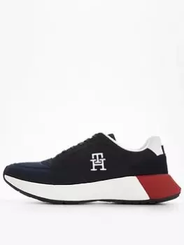 Tommy Hilfiger Classic Elevated Runner Mix, Navy, Size 46, Men