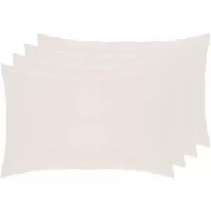 Belledorm Percale Housewife Pillowcase (Pack of 4) (51cm x 76cm) (Ivory)