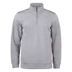 Clique Unisex Adult Basic Active Quarter Zip Sweatshirt (S) (Grey Melange)