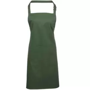 Premier Unisex Adult Colours Pocket Full Apron (One Size) (Moss)