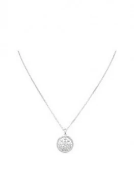 Simply Silver Sterling Silver Snowflake Shaker Necklace