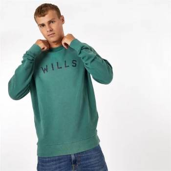 Jack Wills Jack Oswald Crew Neck Sweatshirt - Blue Spruce