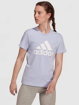 adidas Essentials Big Logo Tee - Violet, Violet Size M Women