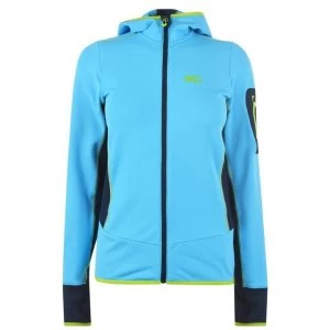 Millet Rutor Full Zip Fleece Top Ladies - Light Blue/Orio