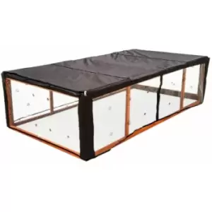 Charlesbentley - Charles Bentley Guinea Pig / Pet Enclosed Run Waterproof Cover PET/RUN.02 - Black