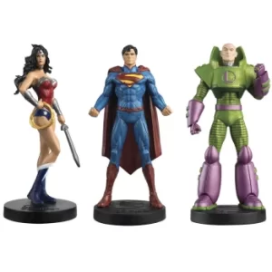 Eaglemoss DC Comics Masterpiece Collection Justice League (Superman, Wonder Woman, Lex Luthor) 3 Pack Statue