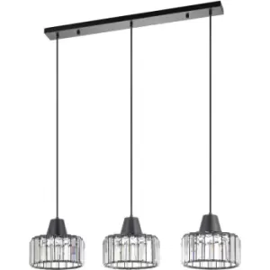 3 Light Bar Crystal Pendant Ceiling Light - Harper Living