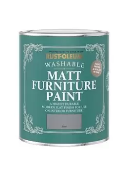 Rust-Oleum Matt Furniture Paint Slate 750Ml