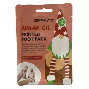 DermaV10 Argan Oil Printed Foot Pack