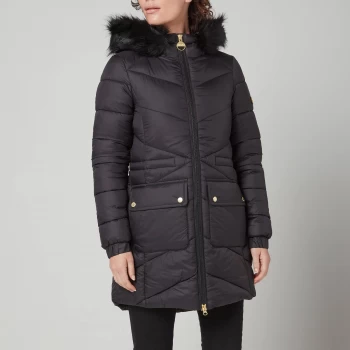 Barbour International Womens Tampere Quilted Jacket - Black - UK 12