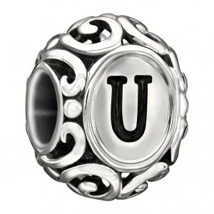 Chamilia Sterling Silver Letter U Charm