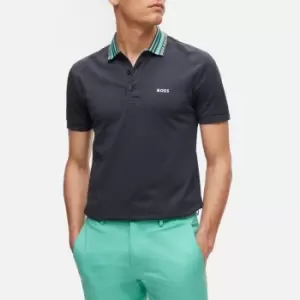 BOSS Green Paule 2 Cotton-Blend Polo Shirt - XXL