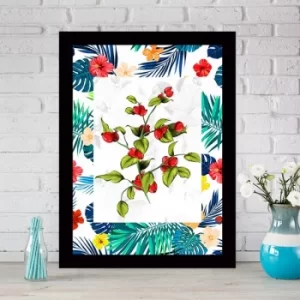 SC056698251732 Multicolor Decorative Framed MDF Painting