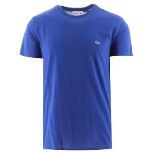 Lacoste Cosmic Blue Crew Neck Pima Cotton Jersey T-Shirt