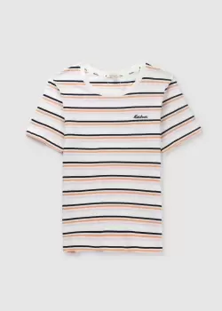 Barbour Womens Picnic Striped T-Shirt In Multi Stripe