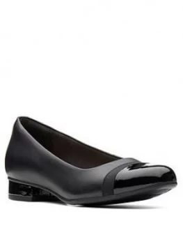 Clarks Juliet Monte Ballerina Shoes - Black