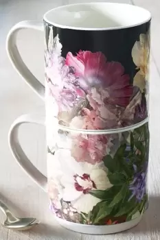 Fiori Set Of 2 Stacking Mugs