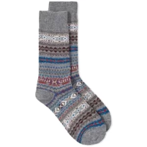 Barbour Mens Boyd Socks Grey Mix Large