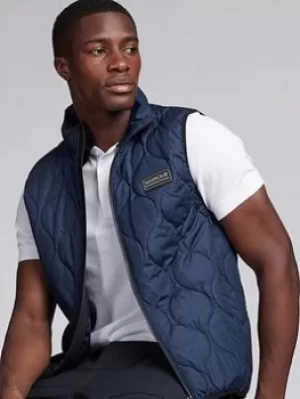 Barbour International Accelerator Race Gilet, Navy, Size L, Men