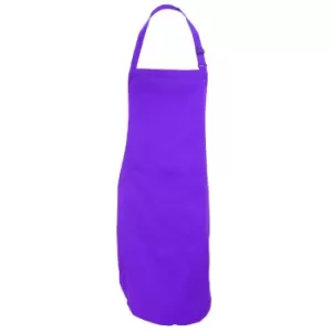 Dennys Adults Unisex Catering Bib Apron With Pocket (Pack of 2) (One Size) (Purple)